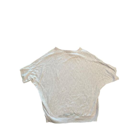 Michael Stars Cream Cotton Blend Verna Dolman Sleeve Knit Top Size Small - Picture 8 of 8